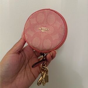 Coach Circular Coin Pouch Bag Charm